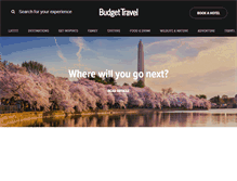 Tablet Screenshot of budgettravel.com